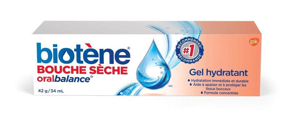 Gel hydratant Oral Balance Biotène pour la sécheresse buccale