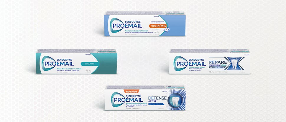 Gamme de dentifrices Pronamel