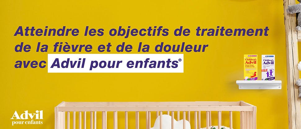 Atteindre les objectifs de traitement de la fièvre et de la douleur avec Advil pour enfants