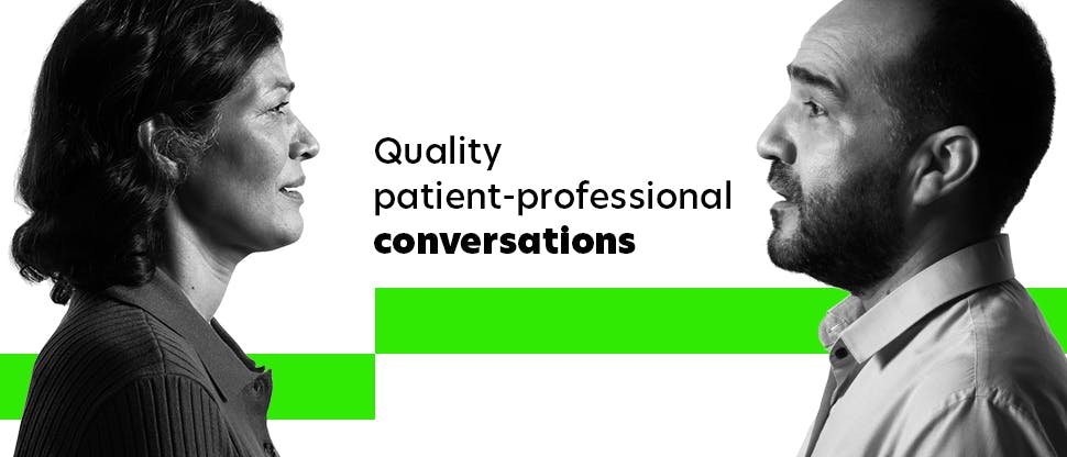 Bannière : Des conversations de qualité entre le patient et le professionnel