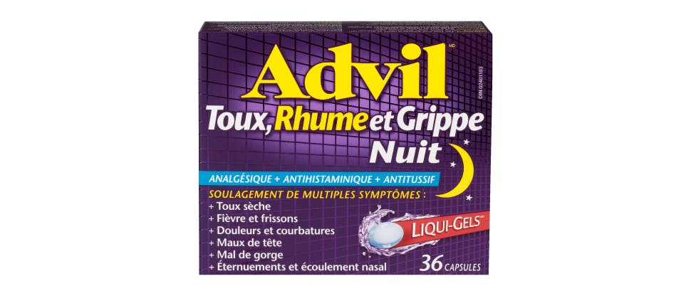 Advil Rhume et Sinus Jour et Nuit