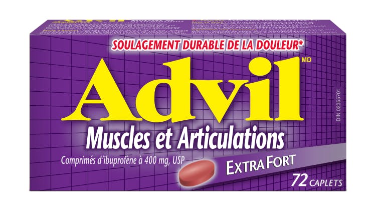 Advil Muscles et Articulations Comprimés d’ibuprofène USP à 400 mg 