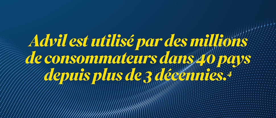 Des millions de personnes ont utilisé Advil