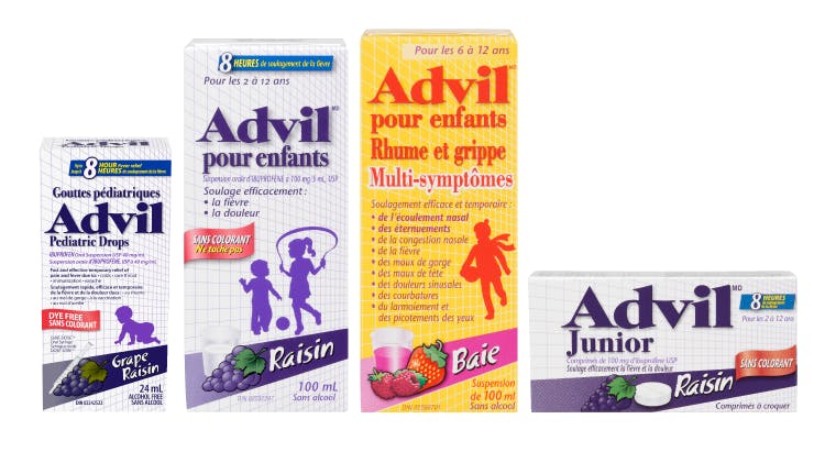 Advil pour nourrissons et pour enfants