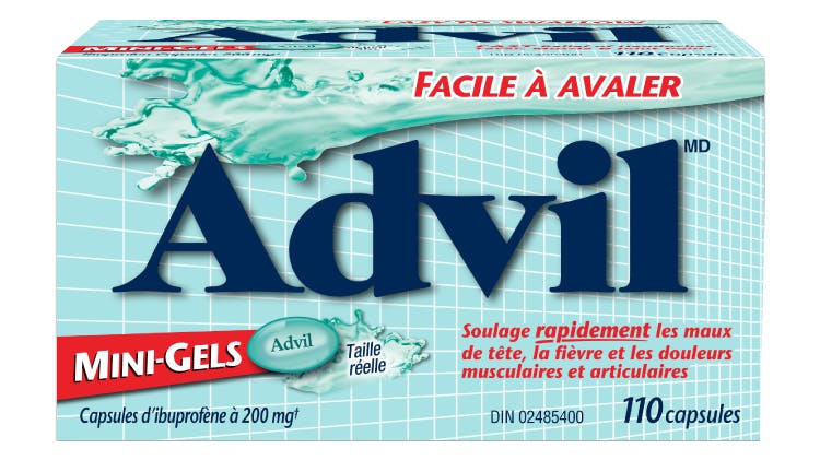 Mini-Gels Capsules d’ibuprofène à 200 mg