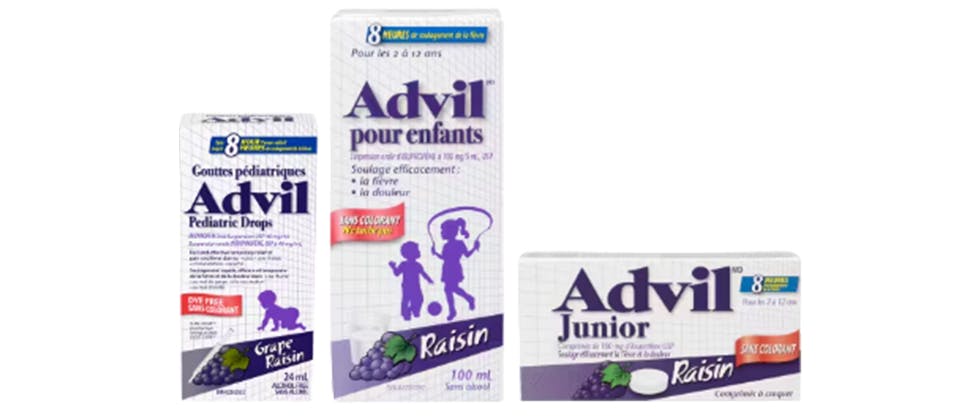 Produits Advil pour enfants