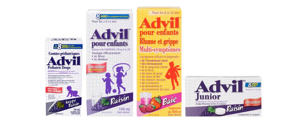 Produits Advil pour enfants