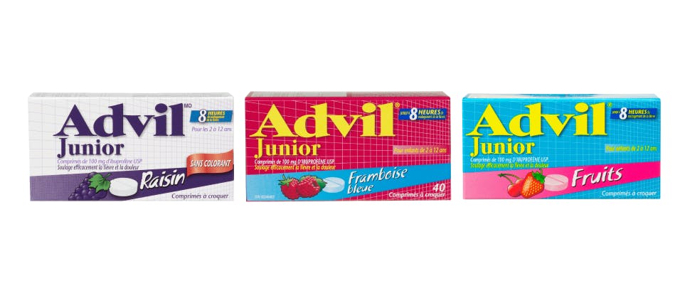 Comprimés à croquer Advil Junior