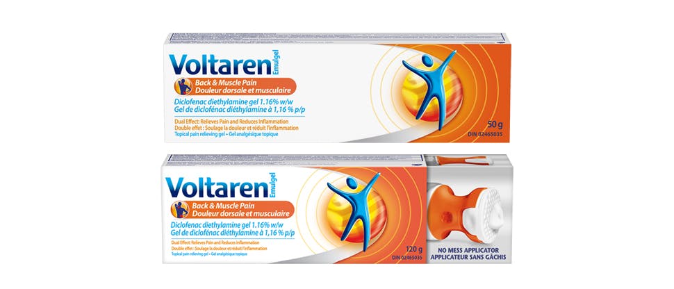 Produits Voltaren diclofénac diéthylamine à 1,16 % p/p