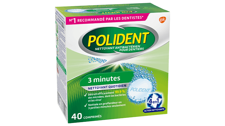 Gamme de produits nettoyants Polident