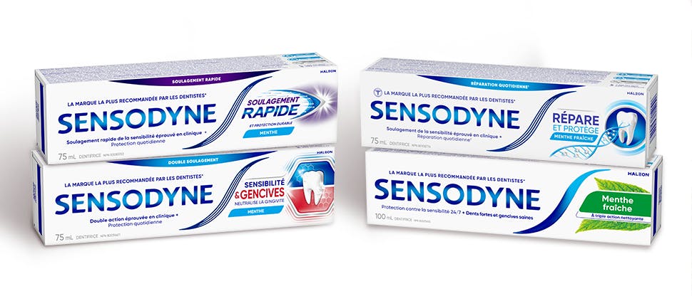 La gamme de Sensodyne