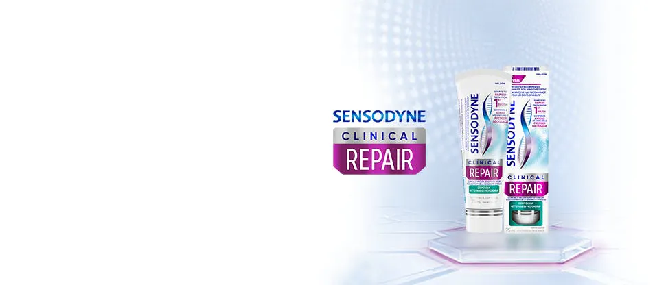 Image graphique de Sensodyne Réparation Clinique.