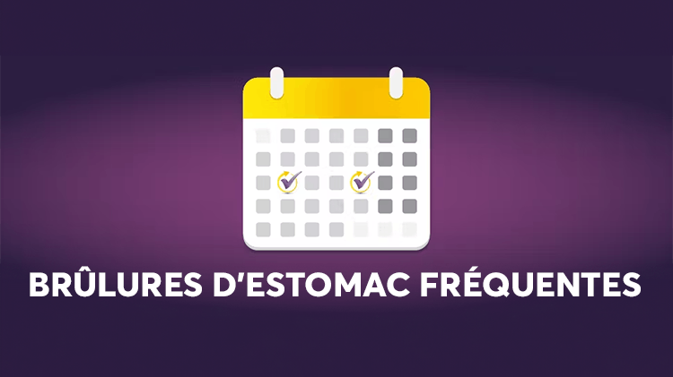 Image indiquant des brûlures d’estomac deux jours par semaine