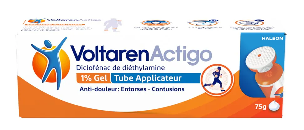 VoltarenActigo 1% Gel tube applicateur