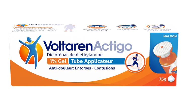 VoltarenActigo 1% gel tube applicateur 