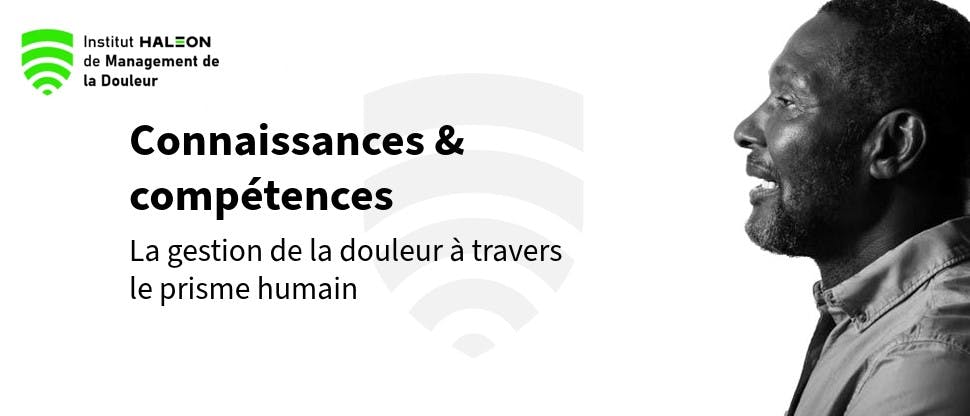 Image du logo IHMD et d’un homme de profil