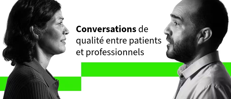 Un homme et une femme face à face