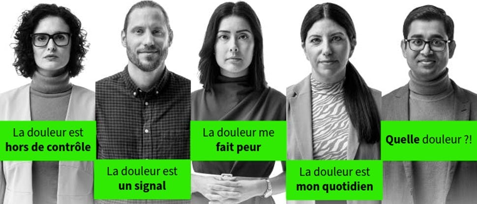 Image des 5 patients