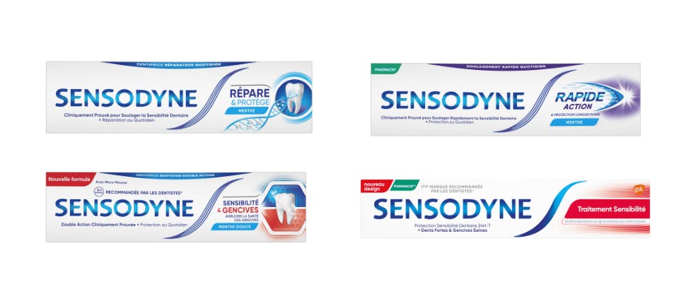 Gamme Sensodyne
