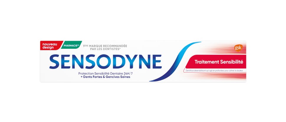 Packshot Sensodyne Traitement Sensibilité