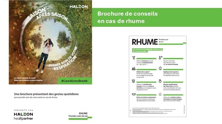 Brochure d’information sur les soins à faire en cas de rhume  