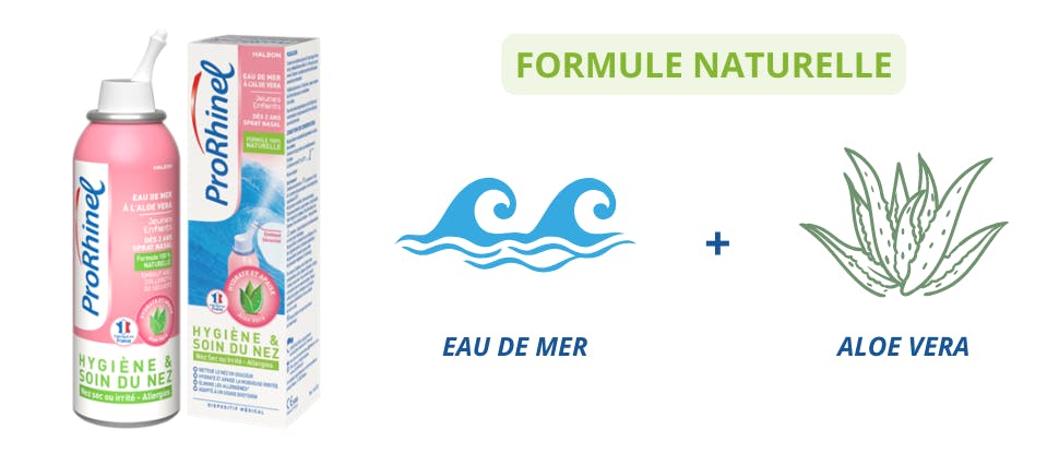 Formule naturelle eau de mer + aloe vera