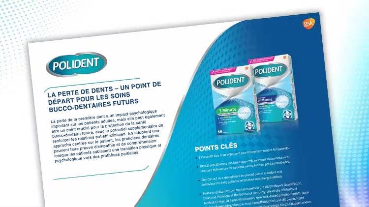 Perte de dents - article téléchargeable