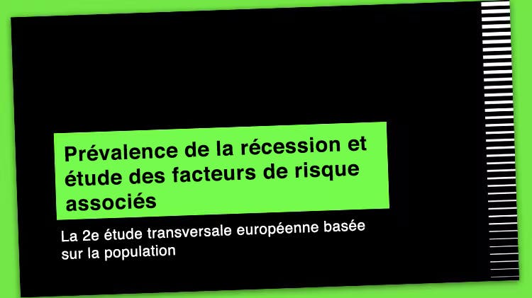 Bannière avec le texte « Prévalence de la récession et étude des facteurs de risque associés ».