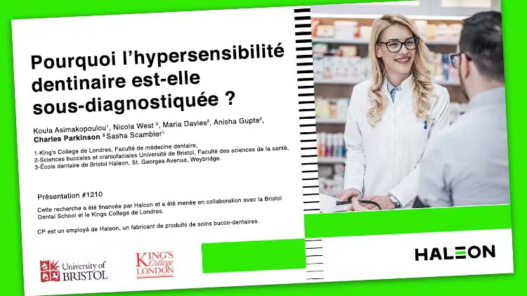 Bannière avec le texte « Pourquoi l'hypersensibilité dentinaire est-elle sous-diagnostiquée ?