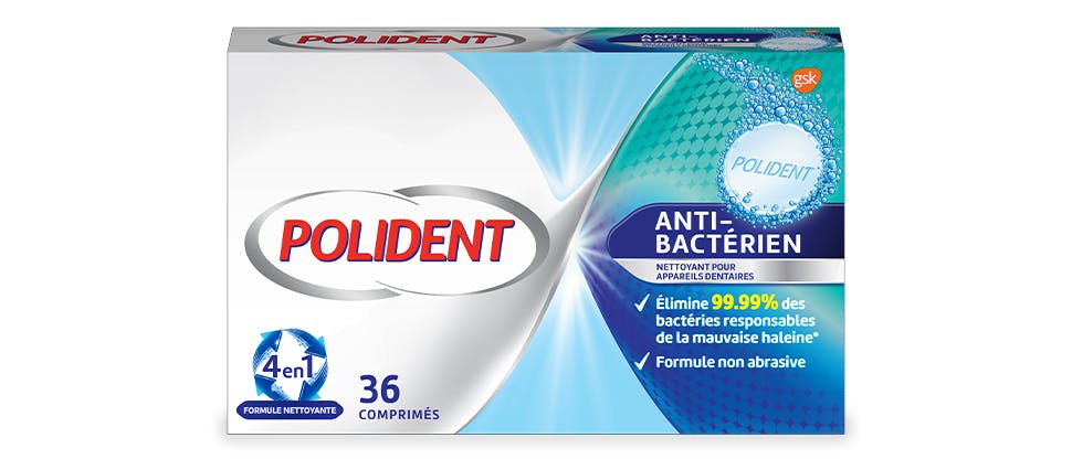 Packshot de Polident Antibactérien