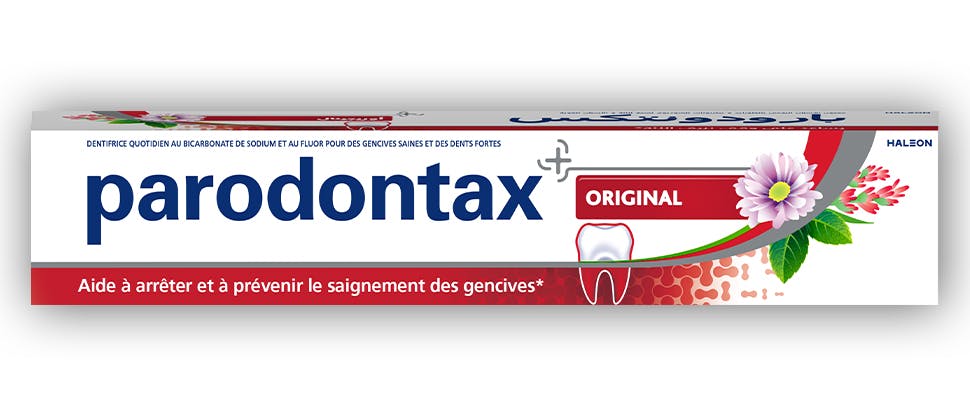 Packshot du parodontax dentifrice quotidien Original
