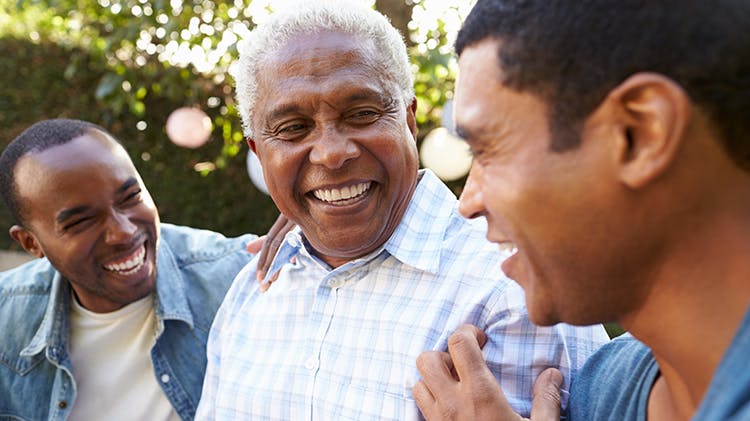 Famille souriante