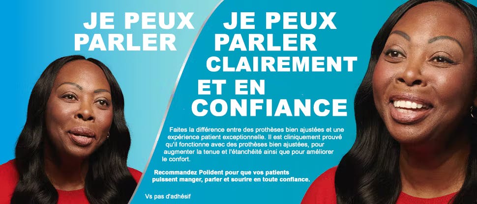 Utilisateur de Polident et porteur de prothèses dentaires : “Je peux parler clairement et en toute confiance”