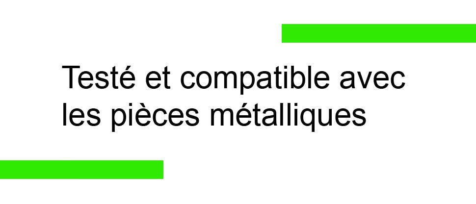 Les nettoyants pour prothèses dentaires Polident sont testés et compatibles avec les pièces métalliques.