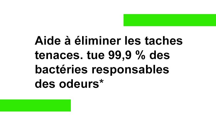 Les comprimés nettoyants pour prothèses dentaires Polident aident à éliminer les taches et tuent 99,9 % des bactéries responsables des odeurs in vitro.