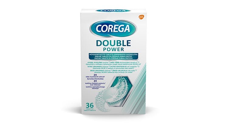 COREGA DOUBLE POWER műfogsortisztító