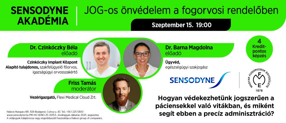 Jog-os önvédelem a fogorvosi rendelőben