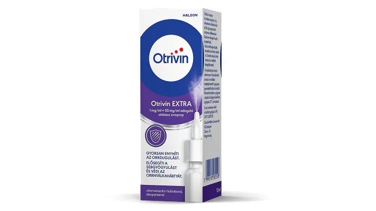 Otrivin Extra 1 mg/ml + 50 mg/ml adagoló oldatos orrspray dobozfotó