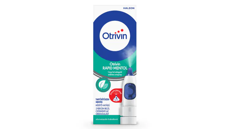 Otrivin Rapid Mentol 1 mg/ml adagoló oldatos orrspray dobozfotó