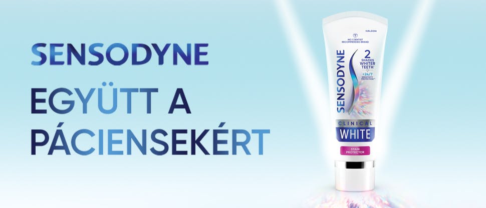 Sensodyne Clinical White fogkrém. “Együtt a páciensekért”