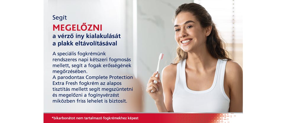 A parodontax Complete Protection segít