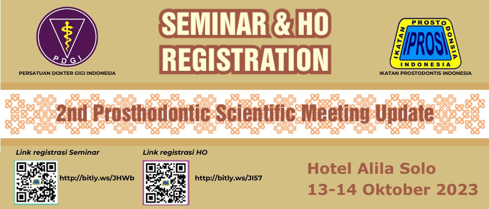 2nd Prosthodontic Scientific Meeting Update