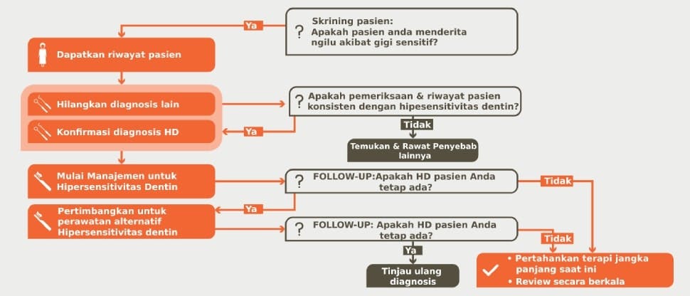 Algoritma manajemen hipersensitivitas dentin