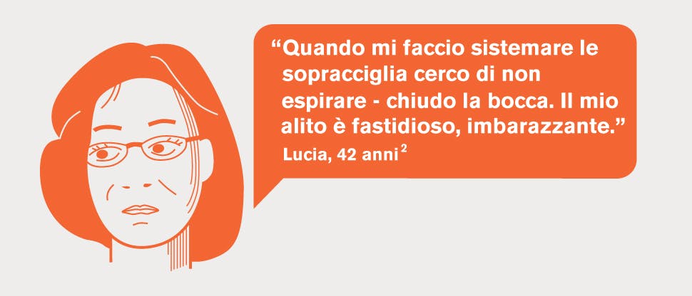 Lucia ha l’alitosi