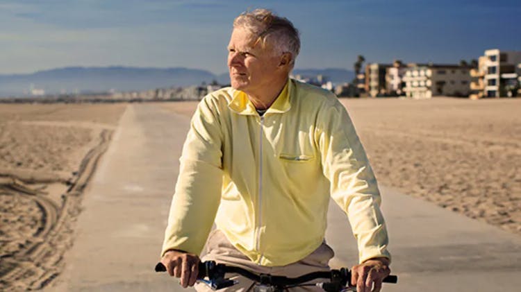 Uomo in bicicletta