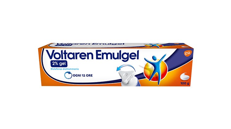 Voltaren Emulgel gel 100g con diclofenac 2% per dolori al