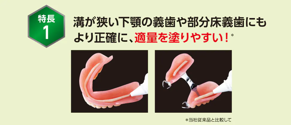 極細ノズル特長１