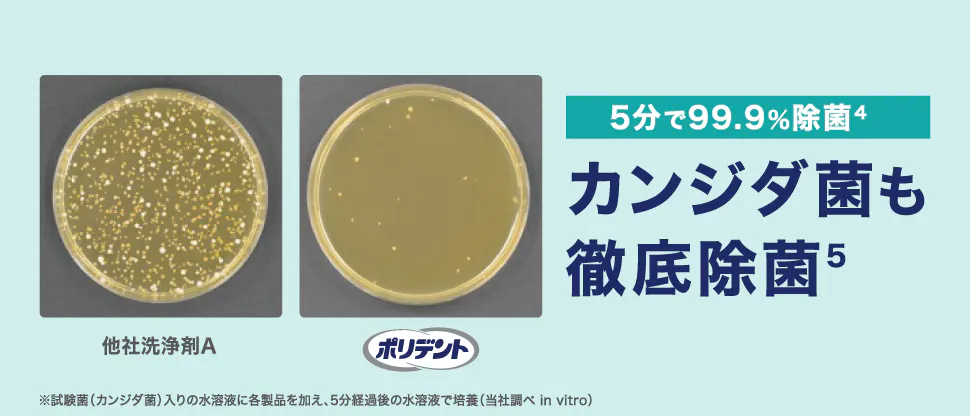 ガンジダ菌も徹底除菌