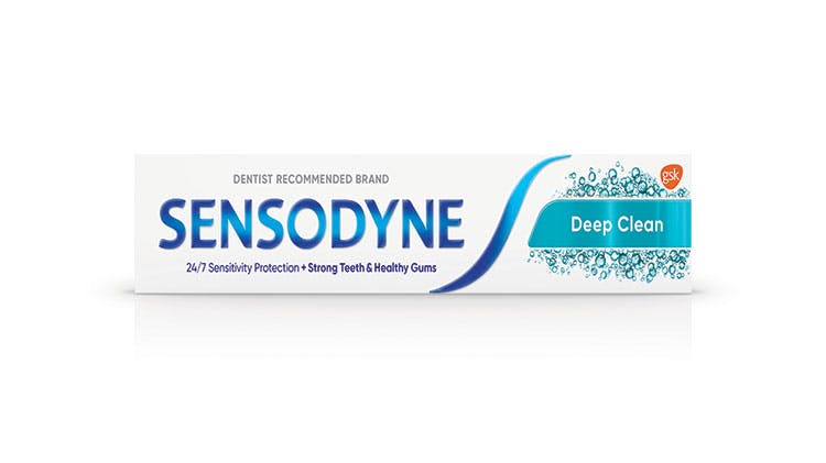 Sensodyne Deep Clean Essential Care toothpaste packshot