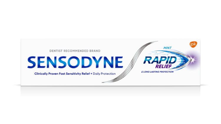 Sensodyne Rapid Relief toothpaste packshot